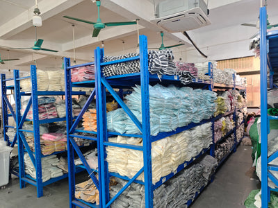 Well-organized garment warehouse