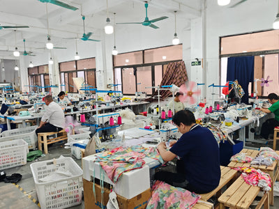 Apparel manufacturing floor